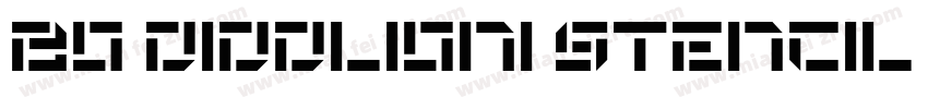Bo Diddlioni Stencil NF字体转换